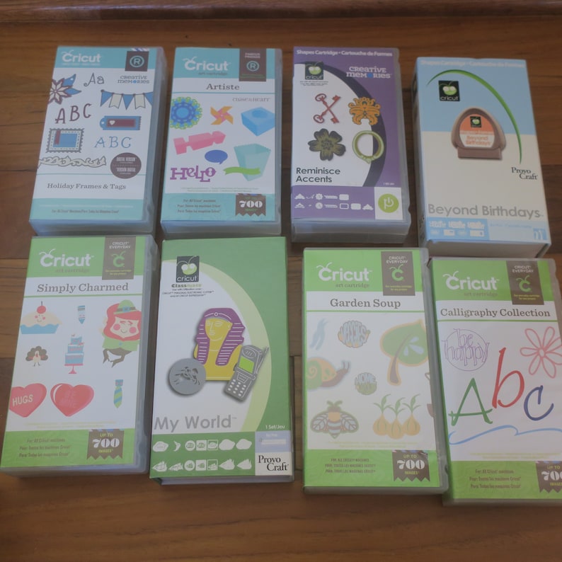 CRICUT Cartridges All Cricut Machines Cricut Maker Etsy Canada