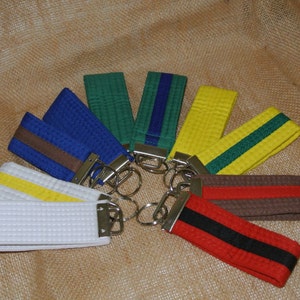 Mooto Korea World Taekwondo Black Belt Mini Key Ring Holder Chain  Accessories Keyring Keychain KeyHolder MMA