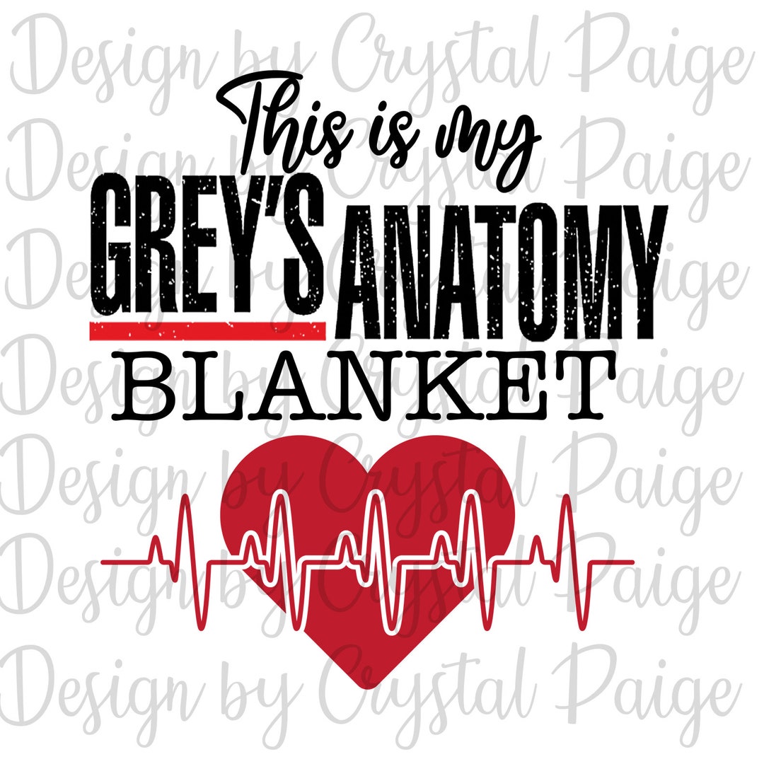Greys Anatomy Blanket PNG Digital Download Etsy