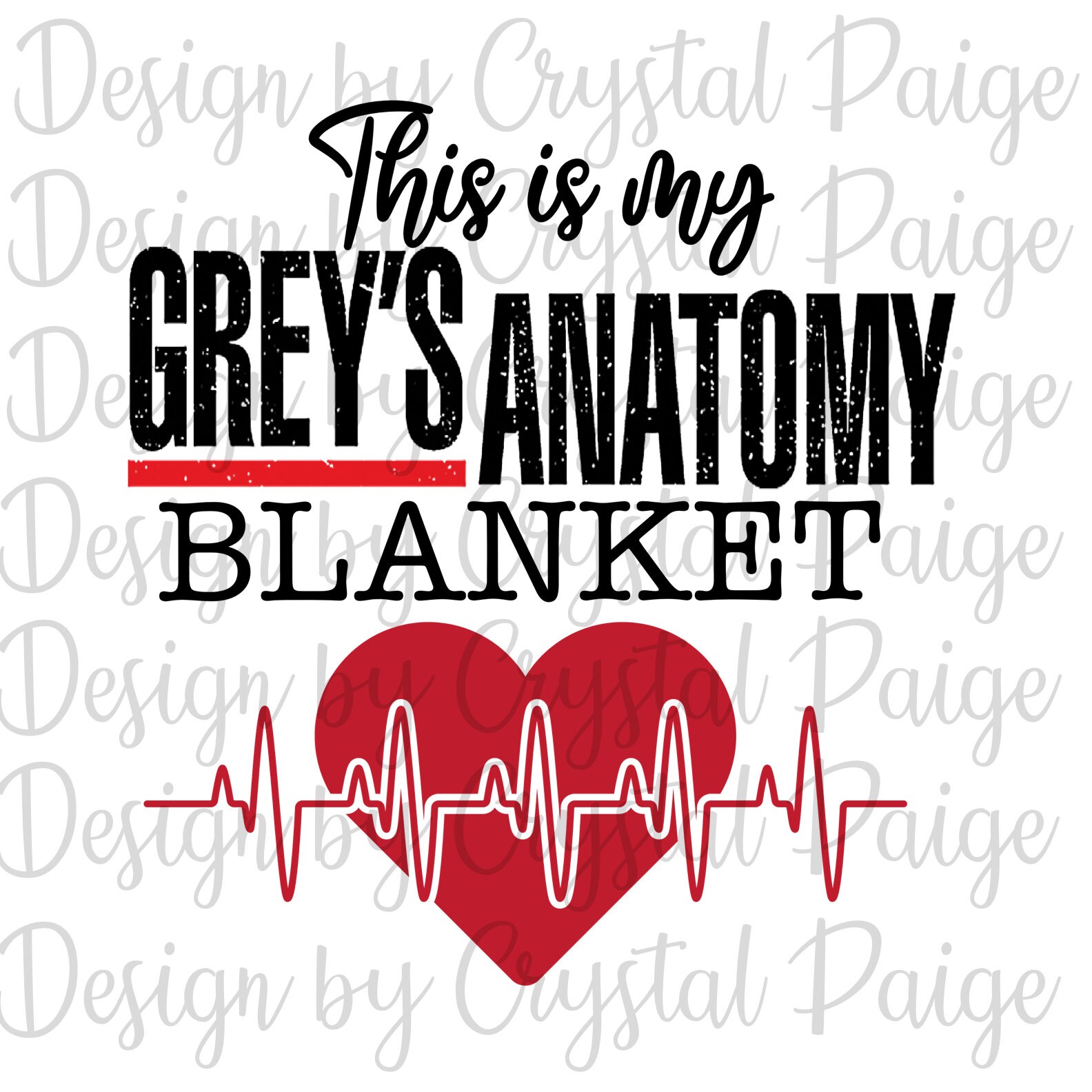 This is my store grey's anatomy blanket