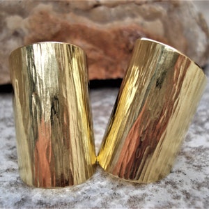 Hammered Bronze Wide Band Ring  Adjustable Modern Statement Cuff  Ring Contemporary Metalwork Ring Handhammered Shield Minimal Bronze Ring