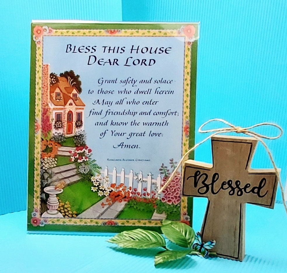 BLESS THIS HOUSE 8x10 Unframed Art Print House Blessing Free Etsy Norway