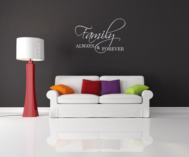 Family Wall DecalRemovable Wall Art StickerMultiple Colors Etsy