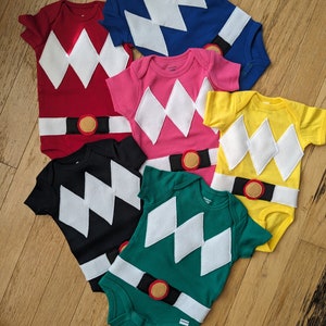 Little Ranger Onesies (red, black, blue)