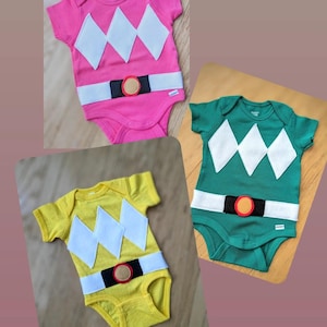 Tutine Little Ranger (rosa, giallo, verde)