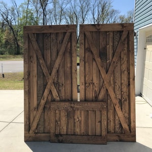 Custom Built Solid Wood Barn Door