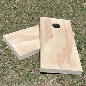 Unfinished or Stained Cornhole Boards Bean Bag toss