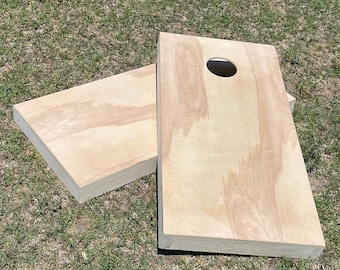 Unfinished or Stained Cornhole Boards Bean Bag toss