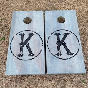 Cornhole Boards with Custom Logo - Bean Bag toss