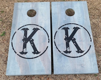 Cornhole Boards with Custom Logo - Bean Bag toss