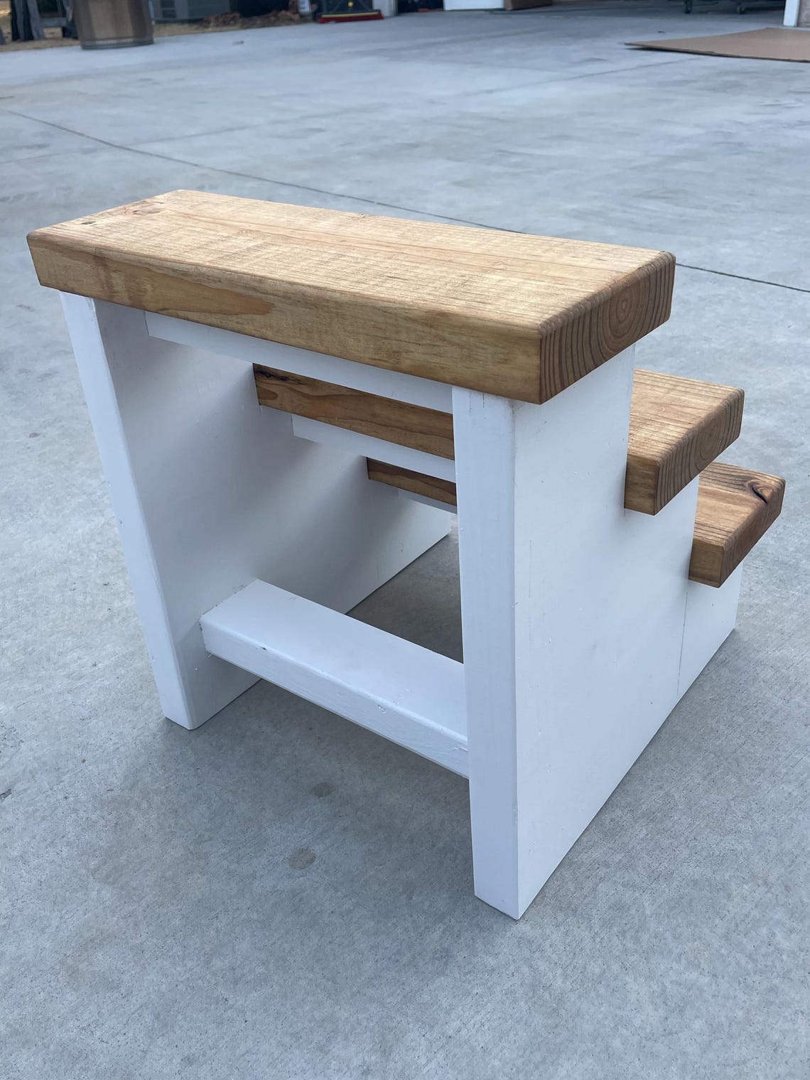 Rustic Farmhouse Style Step Stool - 3 Steps - Etsy