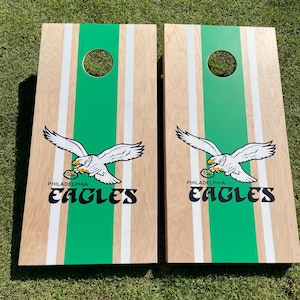 Cornhole Boards with Custom Logo with Center Stripe Bean Bag toss image 4