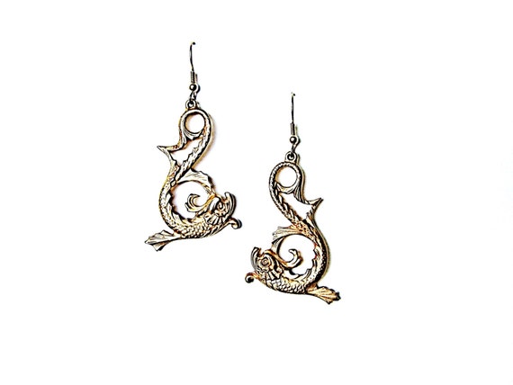 Qilin Chinese New Year Earrings - Vintage Estate … - image 2