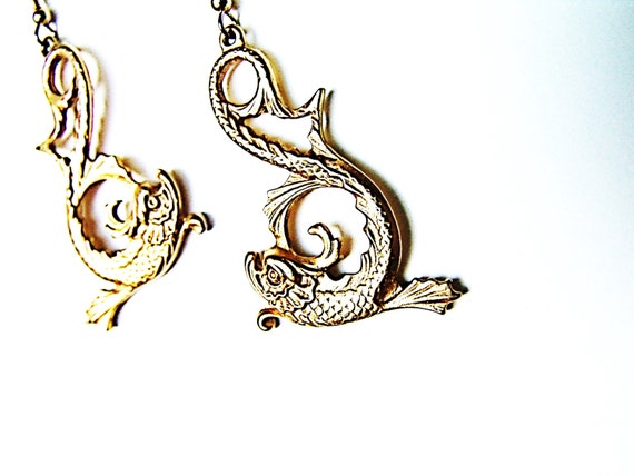 Qilin Chinese New Year Earrings - Vintage Estate … - image 3
