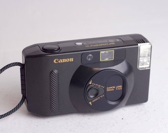 Canon Snappy S 35mm Point and Shoot Film Camera with Strap
