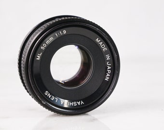 Objetivo Yashica ML 50 mm f/1.9 Fast Prime para cámaras de película Yashica y Contax de 35 mm con montura CY