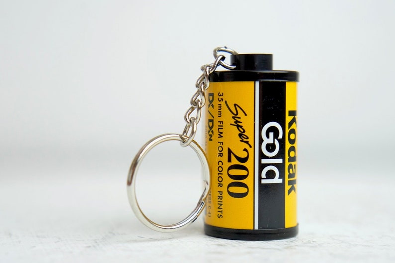 Kodak Gold Super 200 35mm Film Canister Key Chain