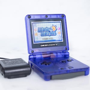 Nintendo Game Boy Advance SP with New IPS Screen (Translucent Purple)