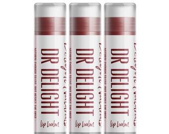Baume à lèvres teinté Dr Delight Delight Naturals - Paquet de trois