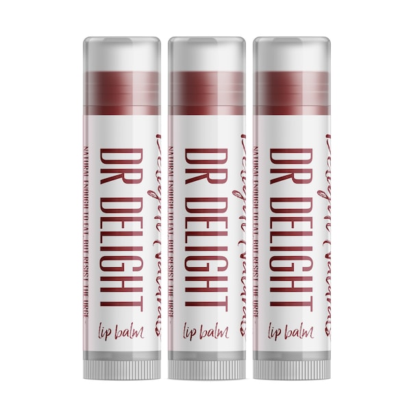 Delight Naturals Dr Delight Tinted Lip Balm - Three Pack
