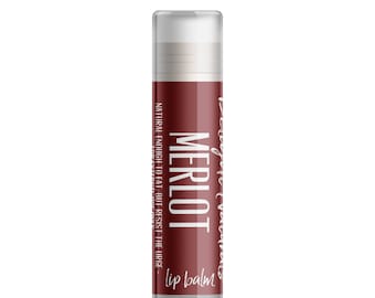 Merlot Wine Lip Balm - Single Tube