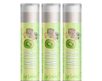 Delight Naturals Kiwi Lip Balm - Set of Three