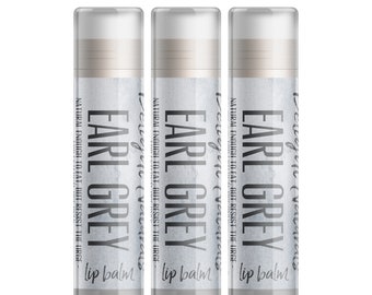 Delight Naturals Earl Grey Lip Balm - Three Pack