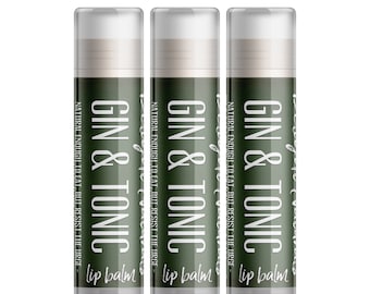 Delight Naturals Gin and Tonic Lip Balm - Three Pack