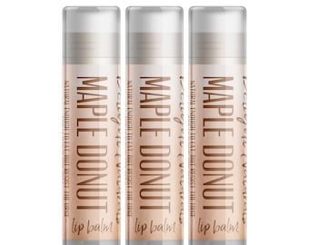 Delight Naturals Maple Donut Lip Balm - Three Pack