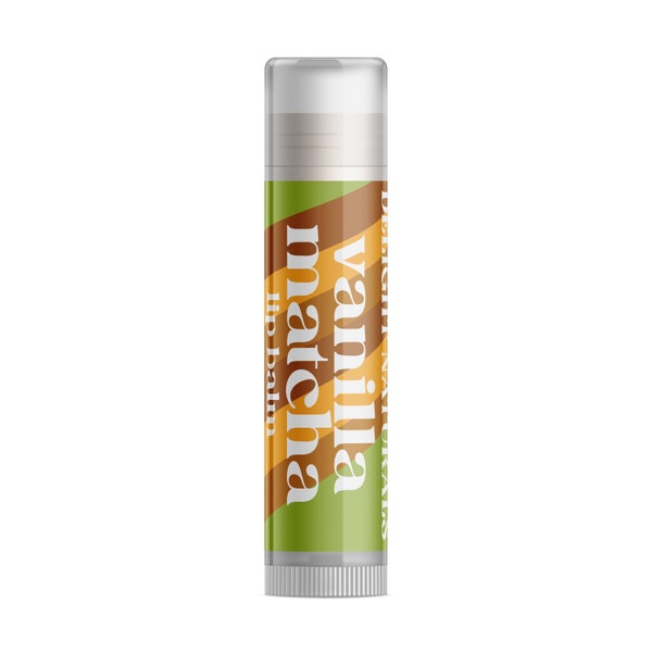 Delight Naturals Vanilla Matcha Lip Balm - Single Tube