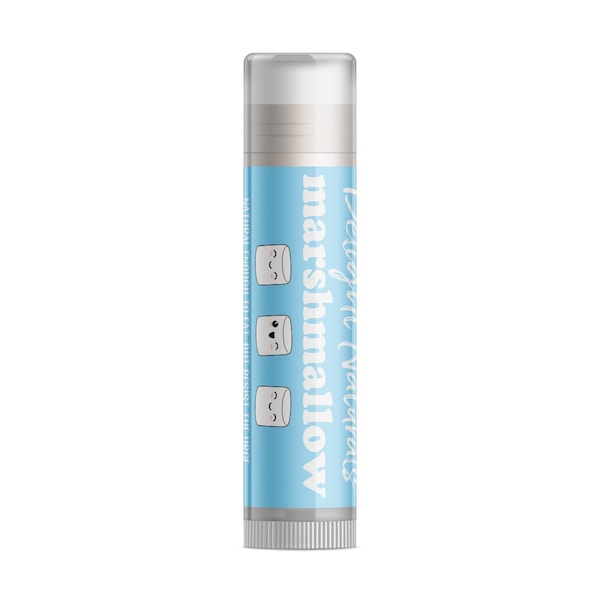 Delight Naturals Marshmallow Lip Balm - Single Tube