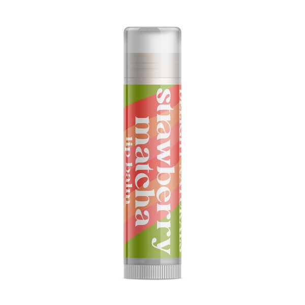 Delight Naturals Strawberry Matcha Lip Balm - Single Tube