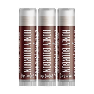 Delight Naturals Honey Bourbon Lip Balm - Three Pack