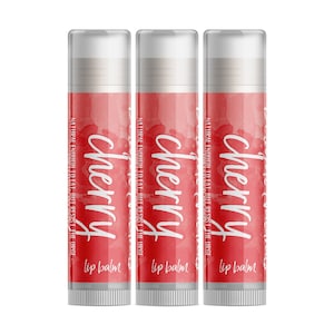Delight Naturals Cherry Lip Balm - Three Pack