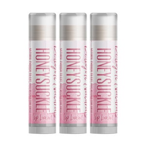 Delight Naturals Honeysuckle Lip Balm - Three Pack