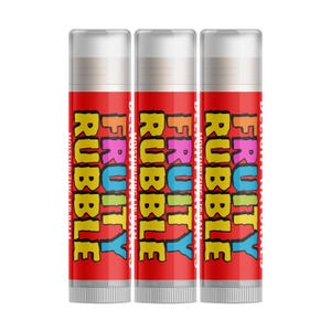Balsam do ust Delight Naturals Fruity Rubble – trzy sztuki