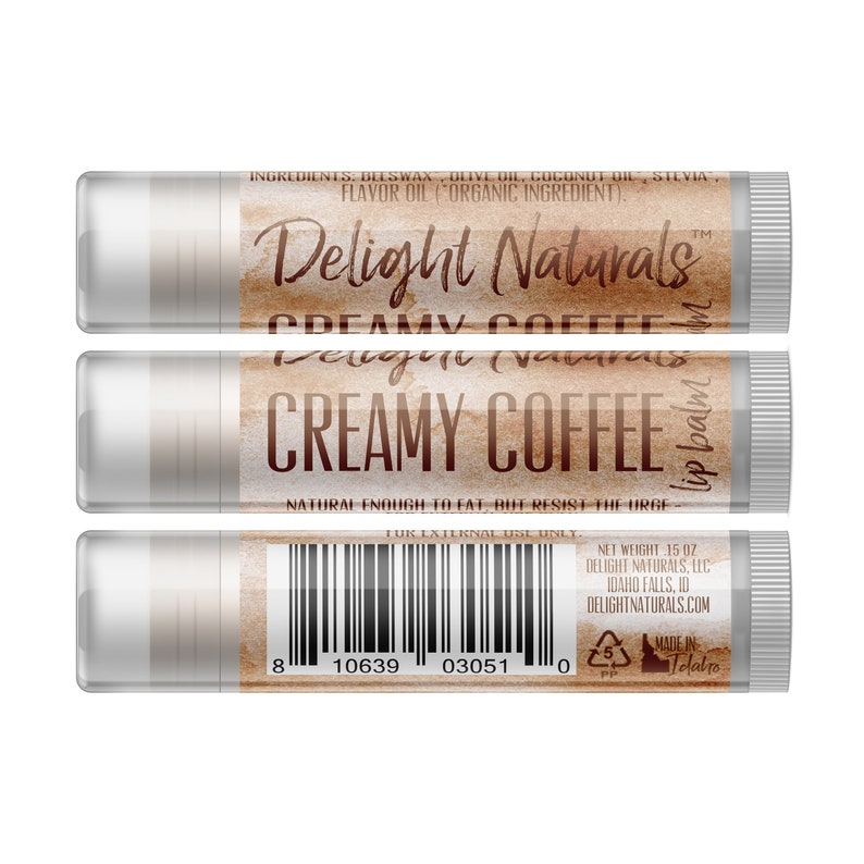 Delight Naturals Coffee House Lip Balm Set Set of Four image 3