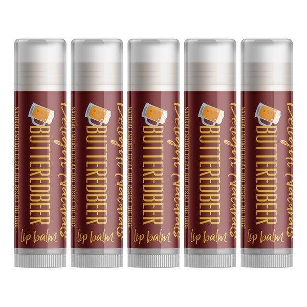 Delight Naturals Butteredbeer Lip Balms - Five Pack