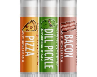 Delight Naturals Weird Flavors Lip Balm Set – Dill Pickle Pizza