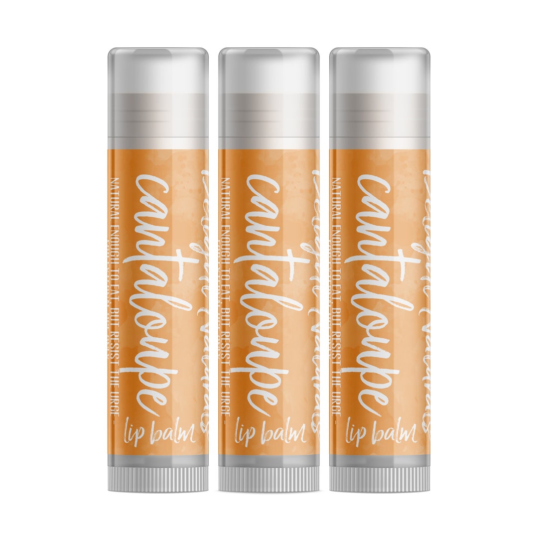 Cantaloupe Lip Balm Three Pack Etsy