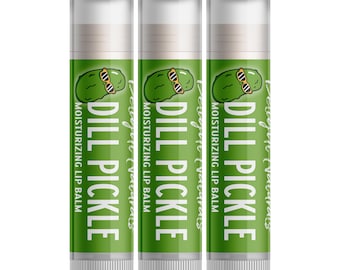 Delight Naturals Dill Pickle Lip Balm - Three Pack