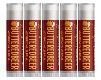 Bálsamos labiales de cerveza con mantequilla Delight Naturals - Paquete de cinco