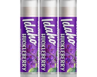 Delight Naturals Idaho Huckleberry Lip Balm - Three Pack