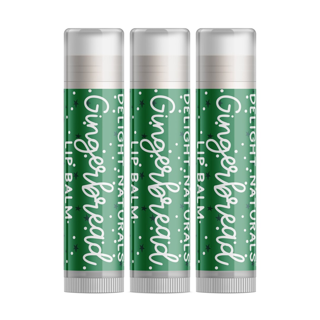 Gingerbread Lip Balm Three Pack Etsy