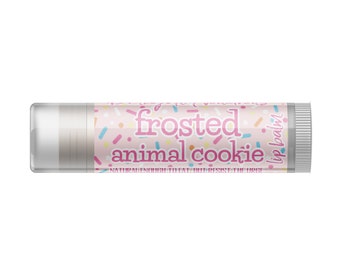 Jumbo Frosted Animal Cookie Lip Balm - Single Tube