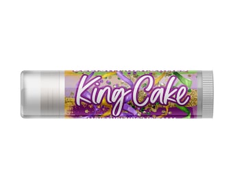 Delight Naturals Jumbo King Cake Lip Balm - Single Tube