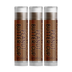 Delight Naturals Peanut Butter Cup Lip Balm - Three Pack