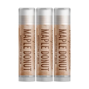 Delight Naturals Maple Donut Lip Balm - Three Pack
