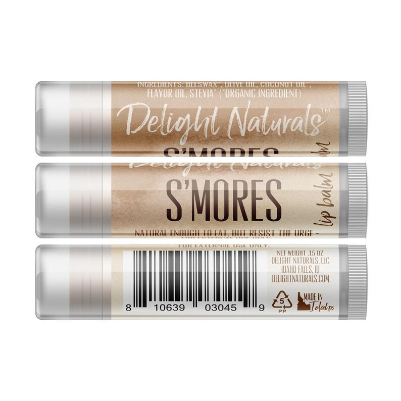 Delight Naturals S'mores Lip Balm Single Tube image 2