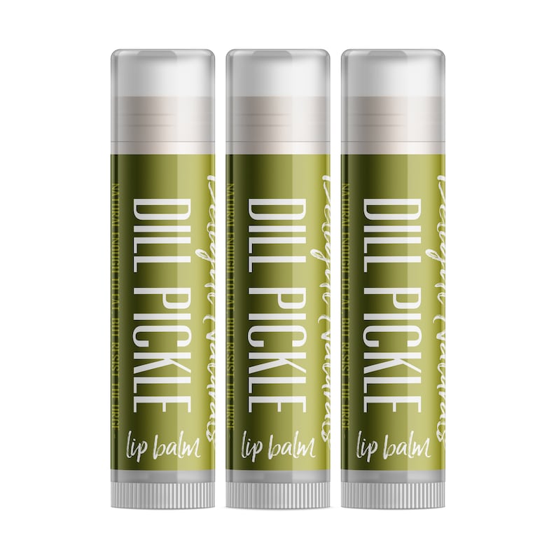 Delight Naturals Dill Pickle Lip Balm Set of Three imagem 1